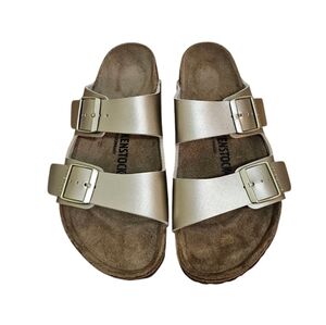 Birkenstock Arizona Gold Two Strap Sandals SIZE 39 NWOT